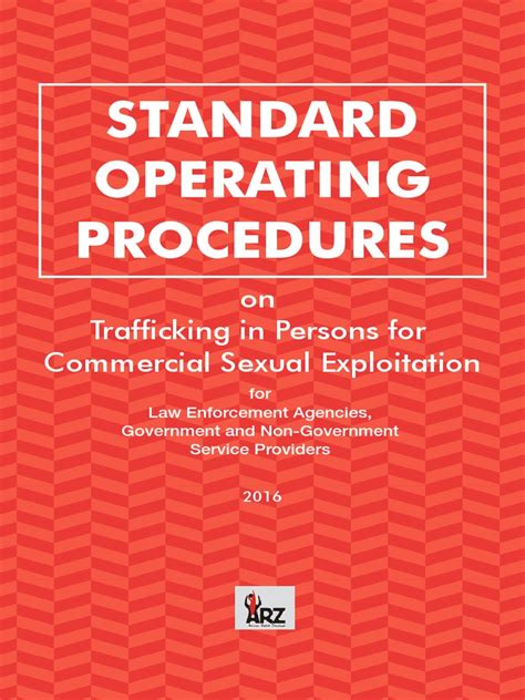 standard operating procedures for law enforcement agencies government and non government