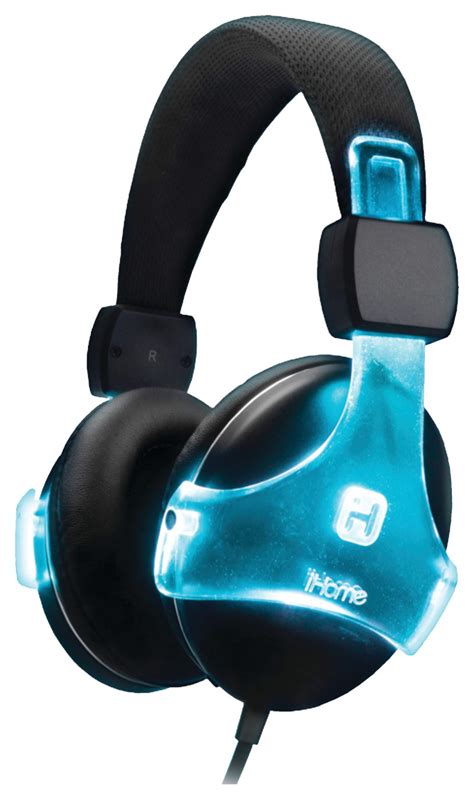 Best Buy Ihome Color Changing Over The Ear Headphones Black Ib37bc