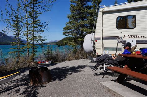 Rving At Muncho Lake Our Home Has 6 Wheels
