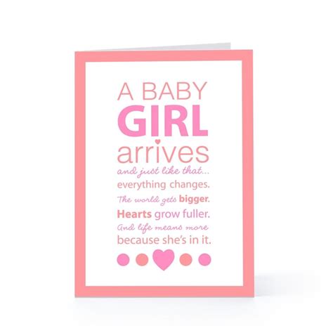 As a family member, friend, or colleague, it may be difficult to figure out what to say in a baby gift card message, especially if parenthood is not up your alley. Quote For New Baby Girl Ba Girl ... | Baby shower quotes ...