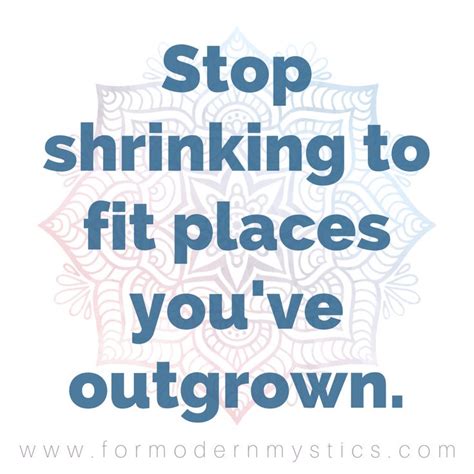 Stop Shrinking To Fit Places Youve Outgrown Fitness Inspiration