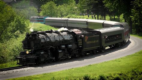 Steam Locomotive 1309 On The Western Maryland Scenic Railroad Youtube