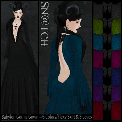 Second Life Marketplace Sntch Babylon Gothic Gown