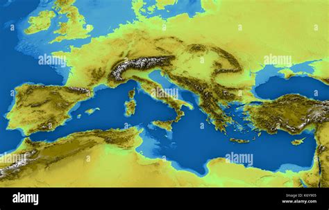 Mediterranean Sea Map Hi Res Stock Photography And Images Alamy