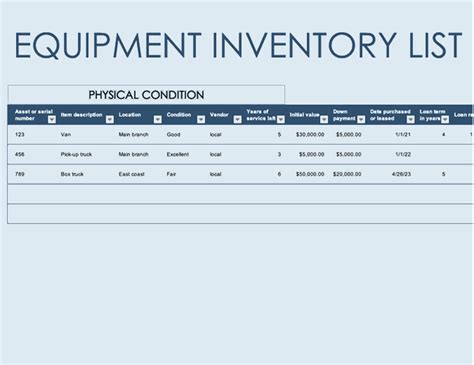 Physical Stock Excel Sheet Sample Free Excel Inventory Tracking