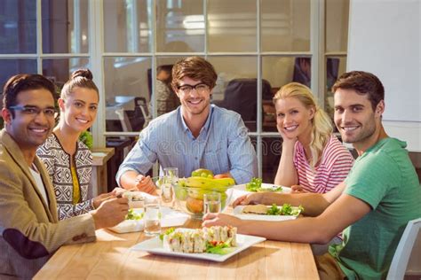 Business People Having Lunch Stock Image Image Of Happy Cool 55576823