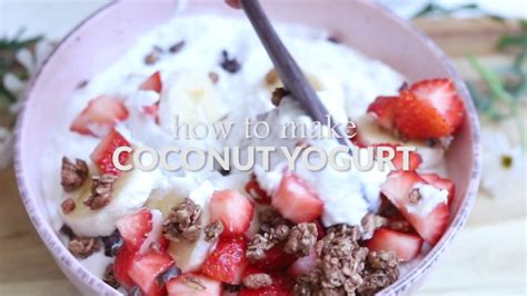 How To Make Coconut Yogurt Vegan Dairy Free Youtube