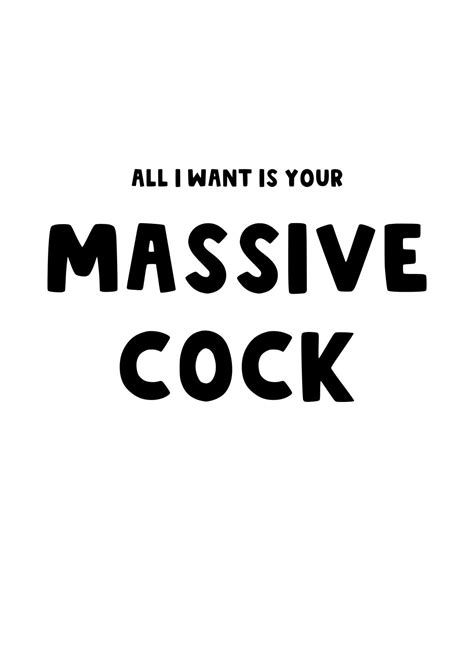 I Want Your Massive Cock Card Scribbler