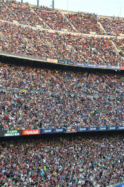 Free Images Structure People Crowd Audience Football Barcelona