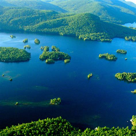 Lake George Aerial View Wall Art Photography