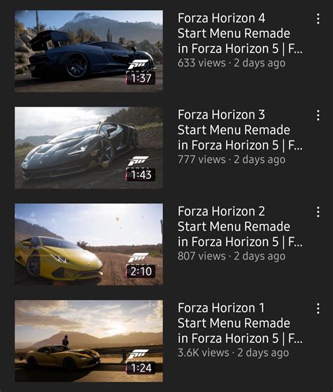 The Horizon 1 4 Title Screens As A Choice To Pick After This Playlists