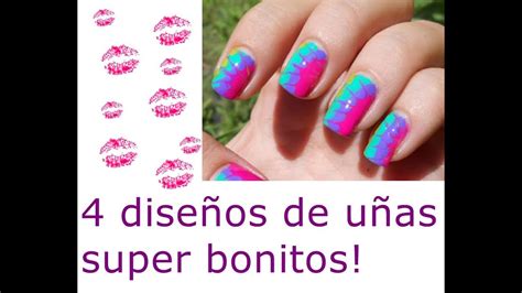O ¿las uñas de rosalía? 4 Diseños de uñas super fáciles y bonitas!! ☜♥☞ - YouTube