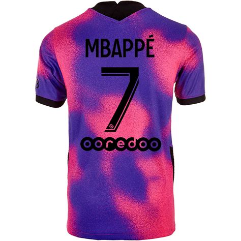 2020/21 Jordan Kylian Mbappe PSG 4th Jersey  SoccerPro