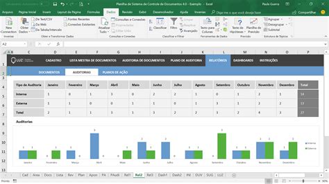 Planilha De Sistema De Controle De Documentos Em Excel Planilhas Prontas