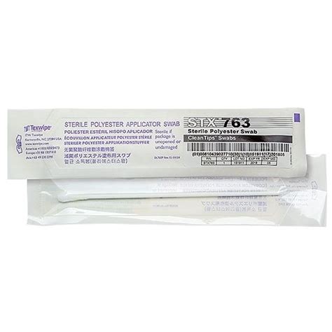 Stx Spun Polyester Cleanroom Swab With Large Head And Polystyrene