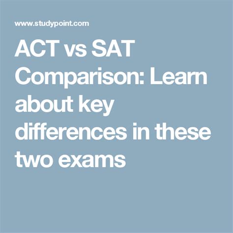 Act Vs Sat Comparison Learn About Key Differences In These Two Exams