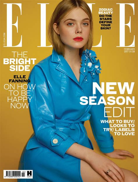 Elle Fanning Elle Magazine Uk February 2017 Issue Celebmafia