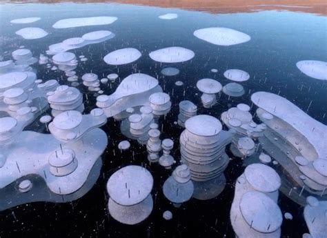 Beautiful Frozen Methane Bubbles Pictures Strange Sounds
