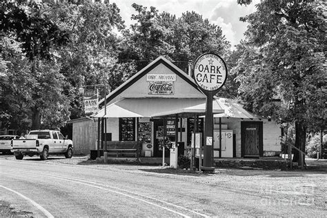 Oark Cafe Bw Photograph By Scott Pellegrin Fine Art America