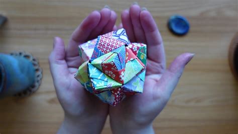 Making A Modular Origami Spiky Balltriambic Icosahedron Asmr No