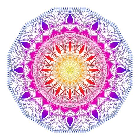 Color Life Circle Mandala Zendala Customize Your Background Color