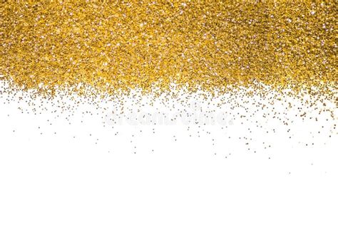 Gold Border Sequins Golden Shine Powder Stock Image Image Of