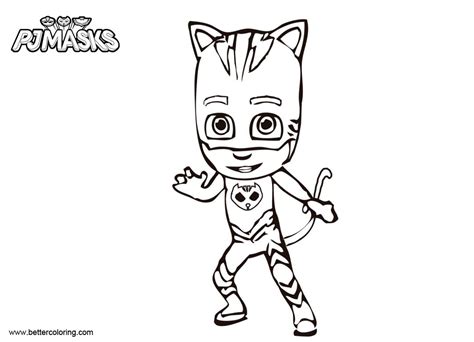 Pj Masks Catboy Coloring Pages Free Printable Coloring Pages