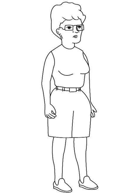 Hank Hill From King Of The Hill Coloring Page Free Printable Coloring