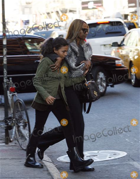 Photos And Pictures Model Iman And Her Daughter Alexandria Zahra Jones Walking In Soho On