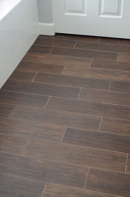 Ceramic Tile That Looks Like Wood For The Bathroom Basement Remodeling