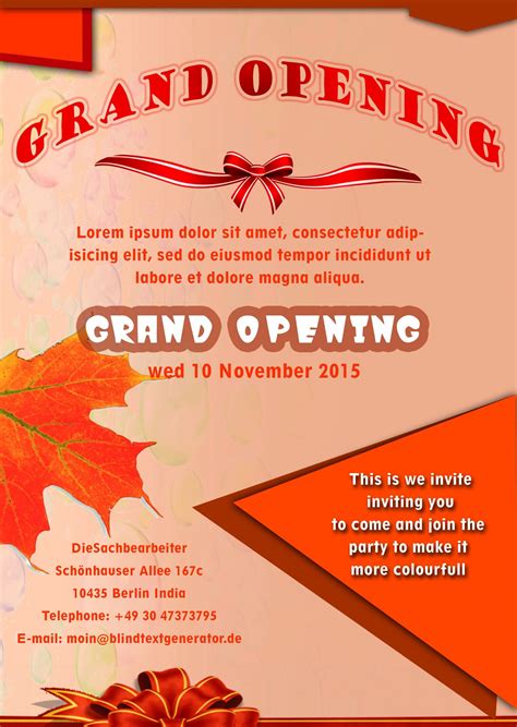 Grand Opening Psd Flyer Template 17751 Styleflyers