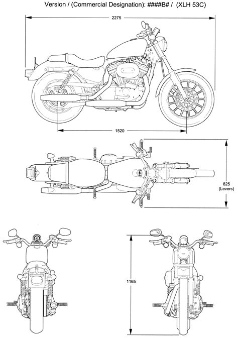 Harley Davidson Xlh 53c Blueprint Download Free Blueprint For 3d Modeling