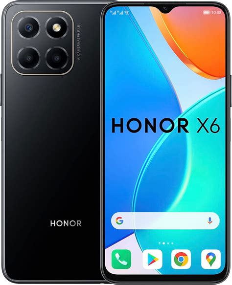 Honor X6 Mobile Phone 65 Inch Dual Sim Unlocked Smartphone 50mp