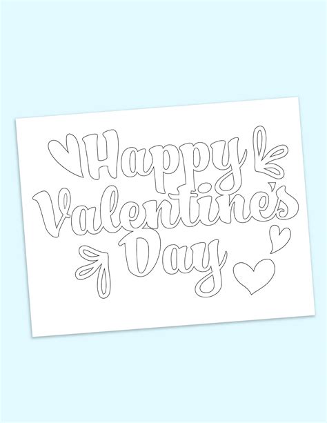 Free Happy Valentines Day In Bubble Letters Printable Freebie