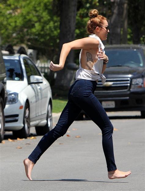 Miley Cyrus Flashes Side Boob In Toluca Lake
