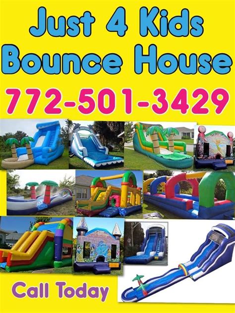 Just 4 Kids Bounce House And Party Rentals Sebastian Fl Equipment Rental
