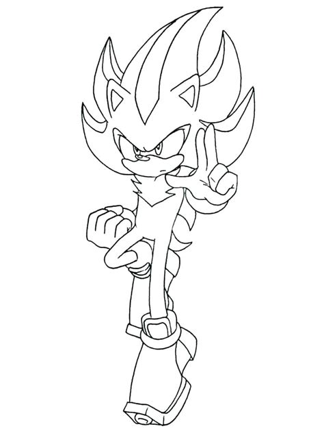 Shadow sonic adventure 2 sonic coloring pages. Awesome Shadow The Hedgehog Coloring Page - Free Printable Coloring Pages for Kids