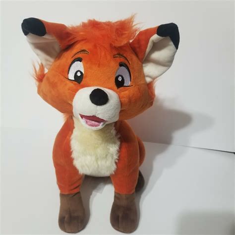 Disney Movie The Fox And The Hound Tod And Copper Plush Toys 13 Inch