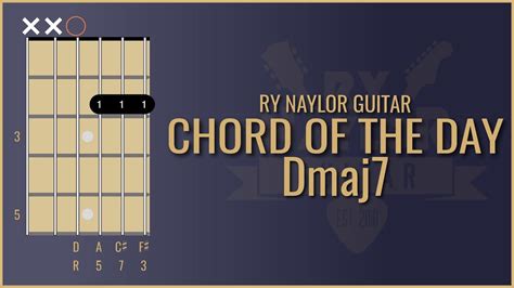 Learn New Guitar Chords Dmaj7 D Major 7 D Major 7th Guitar Lesson