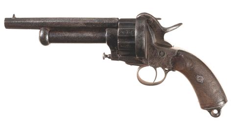 Engraved Lemat Style Pinfire Percussion Grapeshot Revolver