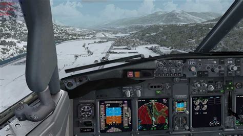 Fsx Pmdg Sas 737 700 Ngx Landing Innsbruck Austria Lowi