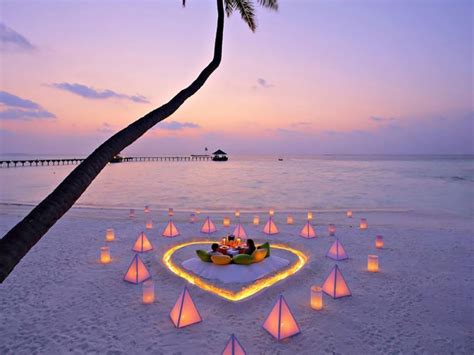 Beautiful Couple Spend Candle Night In Beach By Olanka Travels Romantic Sunset Beach Romantic