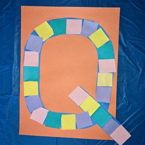 Uppercase Letter Q Craft For Preschool Home With Hollie