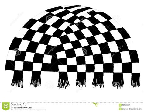 Black And White Half Circle Shape Pattern Stock Illustration