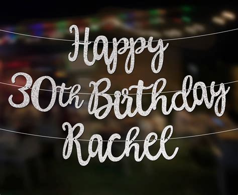 Personalised Custom 30th Birthday Banner Party Decorations ANY | Etsy