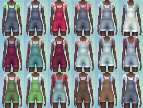 Cute Overalls For Female Sims The Sims Sims 4 Teen Sims 1 Cute Overalls Overalls Women