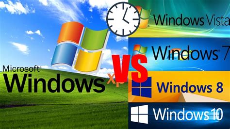 Windows Xp Vs Vista 7 81 And 10 Speed Comparison Youtube