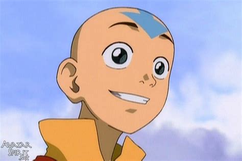 Avatar Aang Smiling And Telling Appa That Theyre Home Avatar Aang