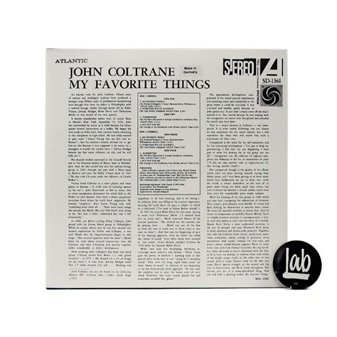John Coltrane My Favorite Things Deluxe Edition 180g Vinyl 2lp