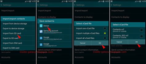 Tap (check) the desired file (s). Inside Galaxy: Samsung Galaxy S5: How to Import Contacts ...